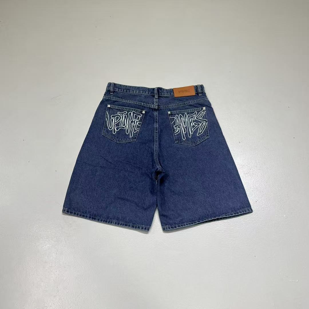 Up In Flames Denim Shorts - Image 10