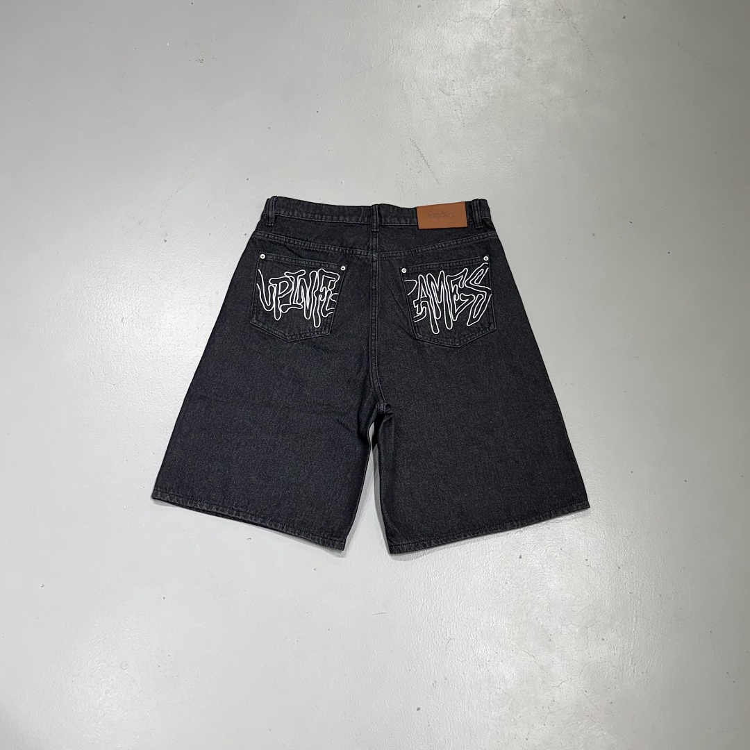 Up In Flames Denim Shorts - Image 8