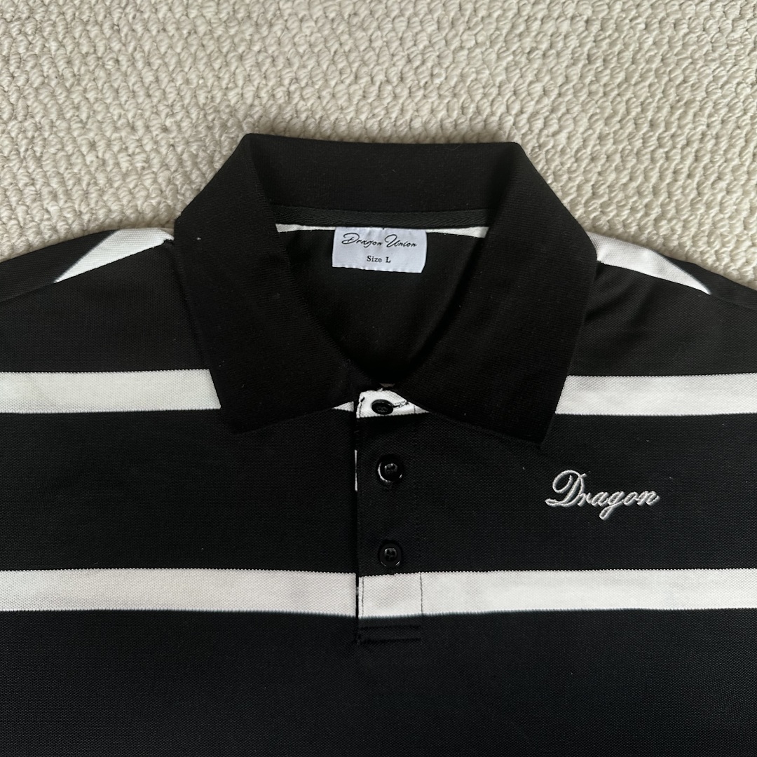 Dragon Union Striped Dragon Embroidery Polo - Image 9