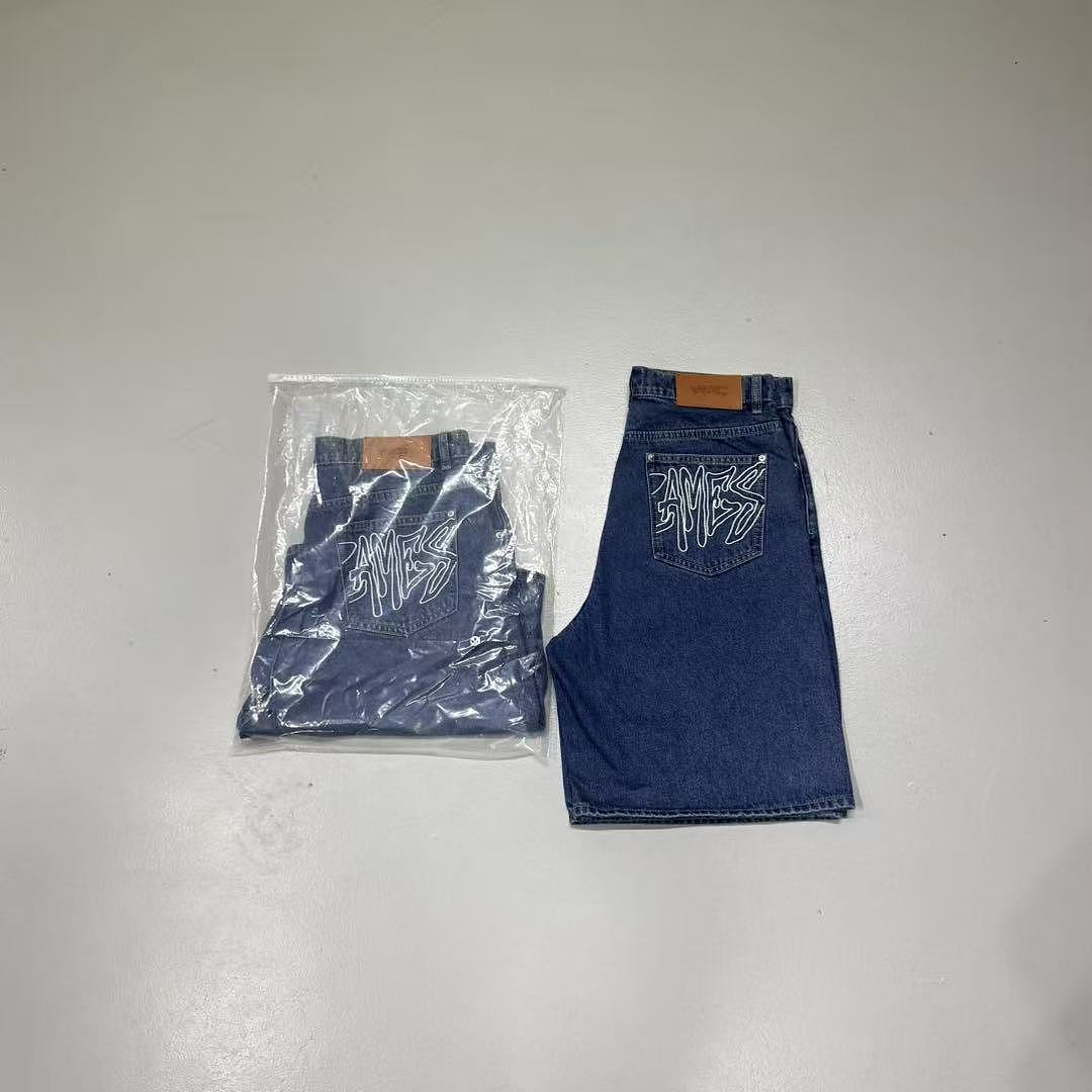 Up In Flames Denim Shorts - Image 6