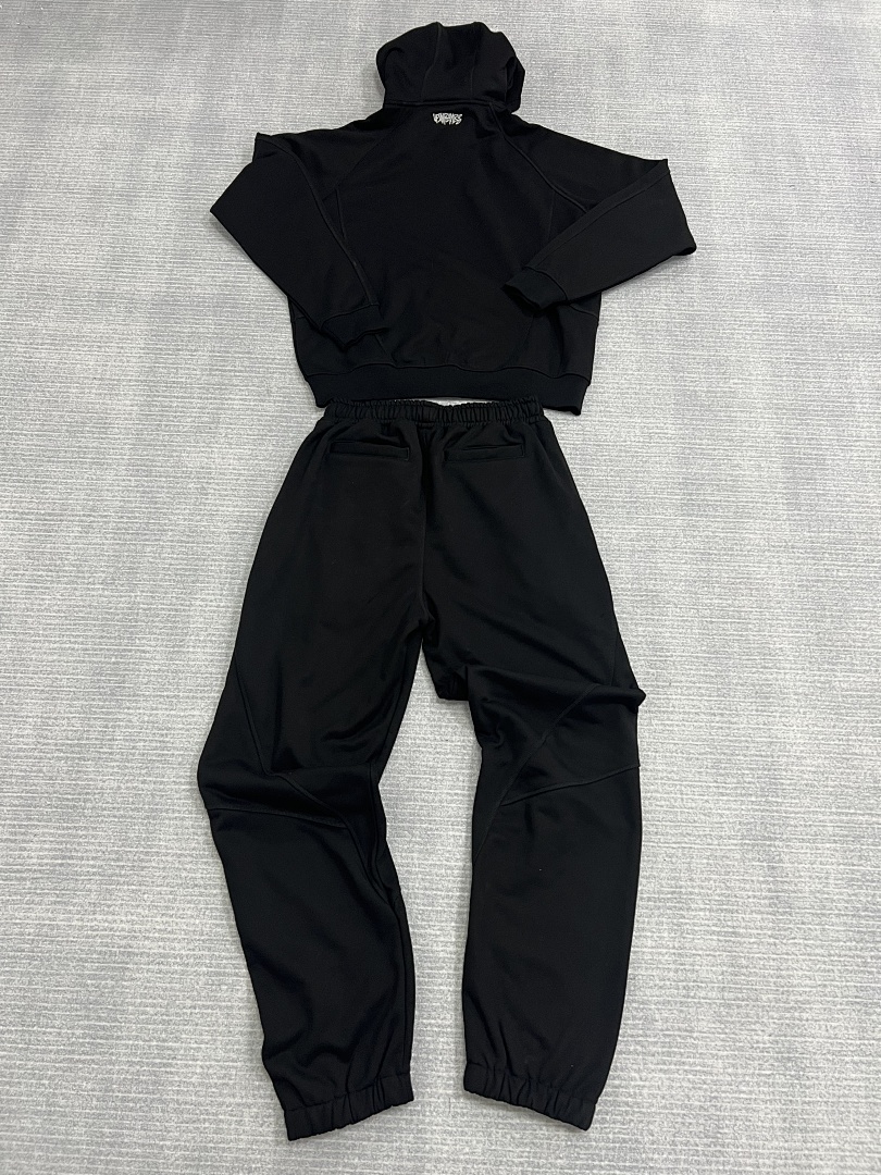 Up In Flames Black Hoodie Set - Image 5