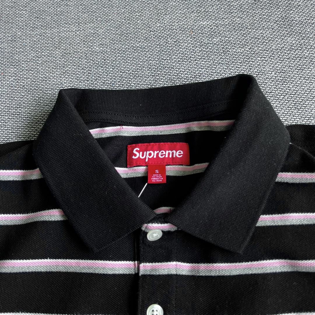 Supreme WEEK3 Washed Stripe Polo - Image 29