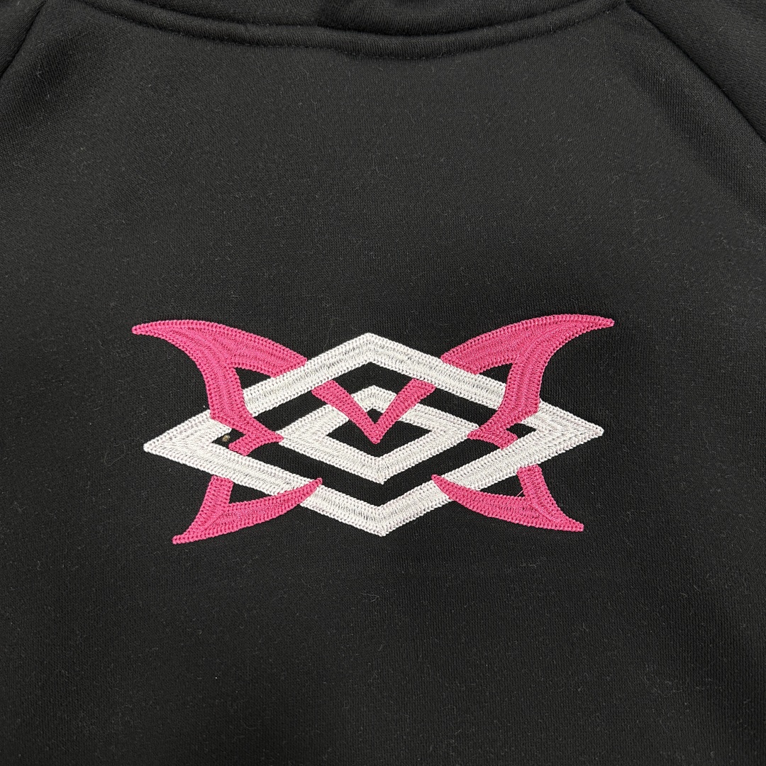 Mertra X Umbro Pink Double Hood Hoodie - Image 55