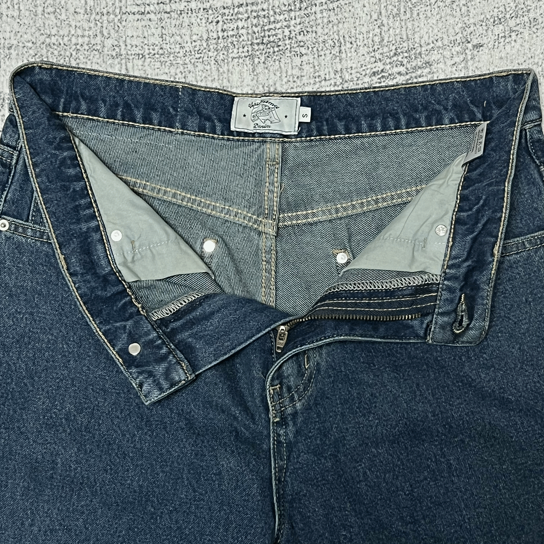 Up In Flames Denim Shorts (Blue) - Image 7