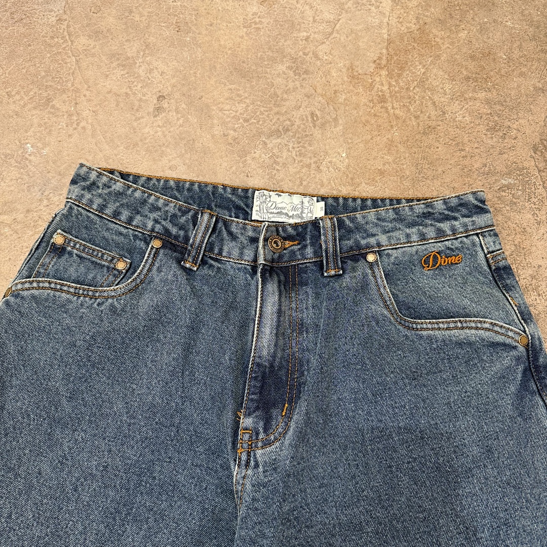 DIME BAGGY DENIM JEANS (KNOWTOMATIC BLUE) - Image 15