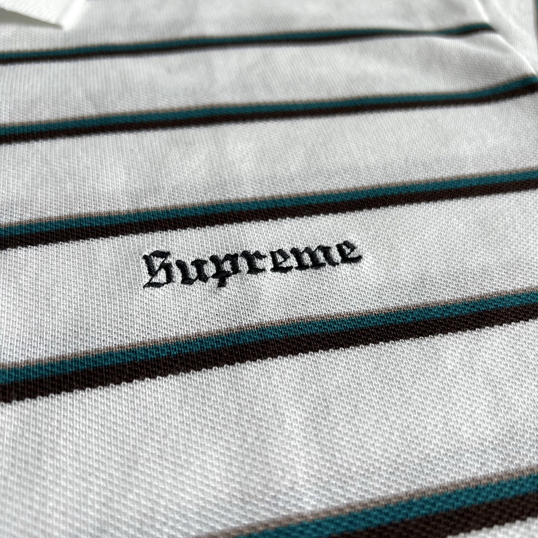 Supreme WEEK3 Washed Stripe Polo - Image 16