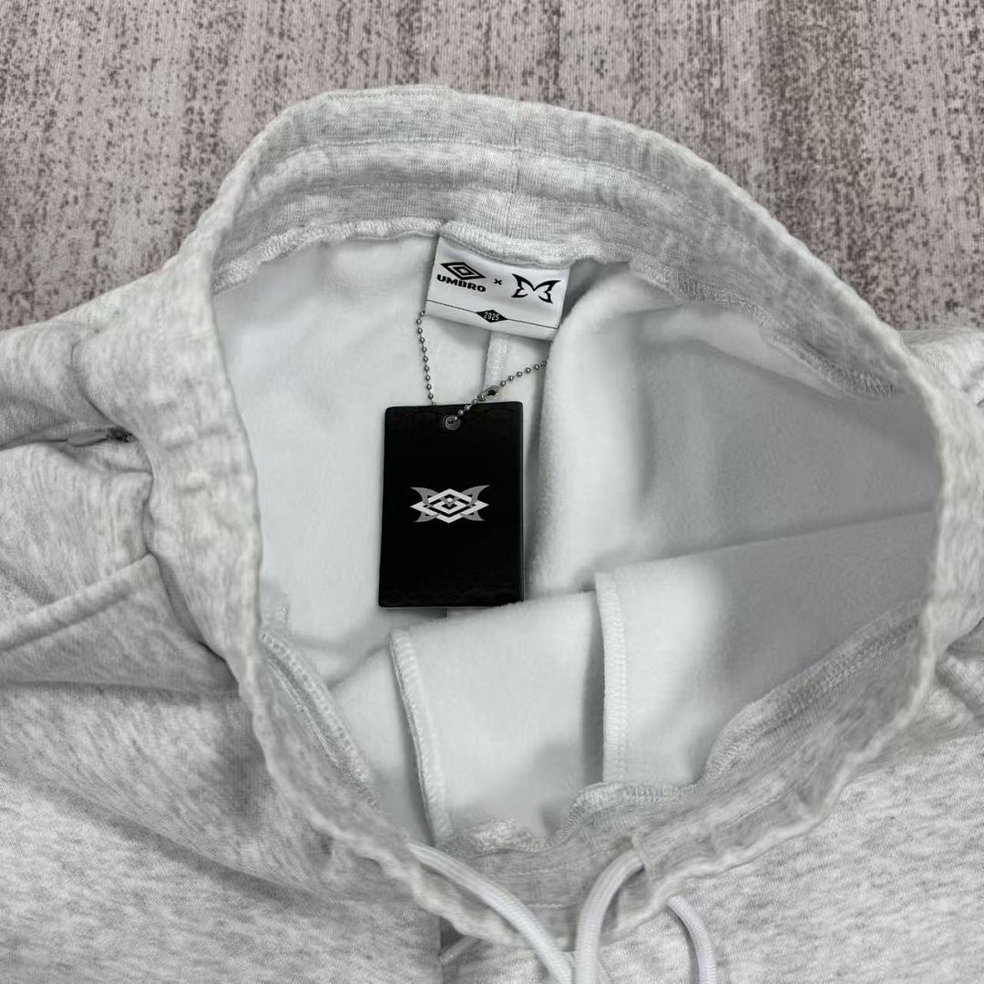 Mertra X Umbro Pink Double Hood Hoodie - Image 20