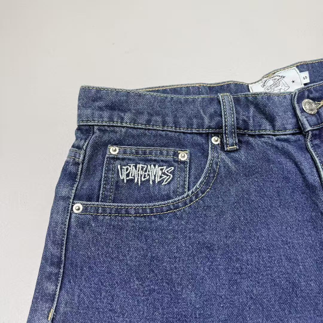 Up In Flames Denim Shorts - Image 11