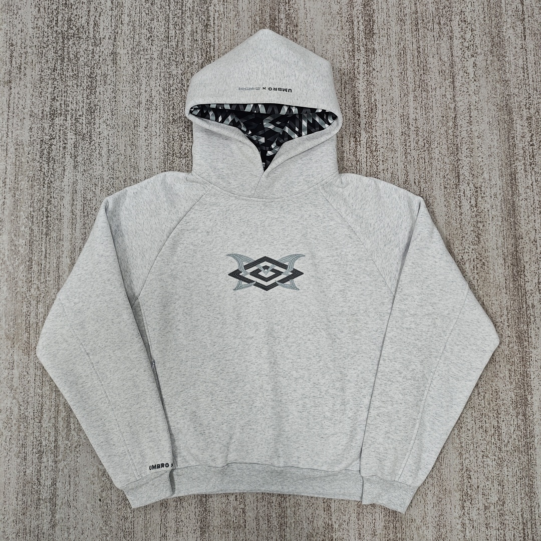 Mertra X Umbro Pink Double Hood Hoodie - Image 2
