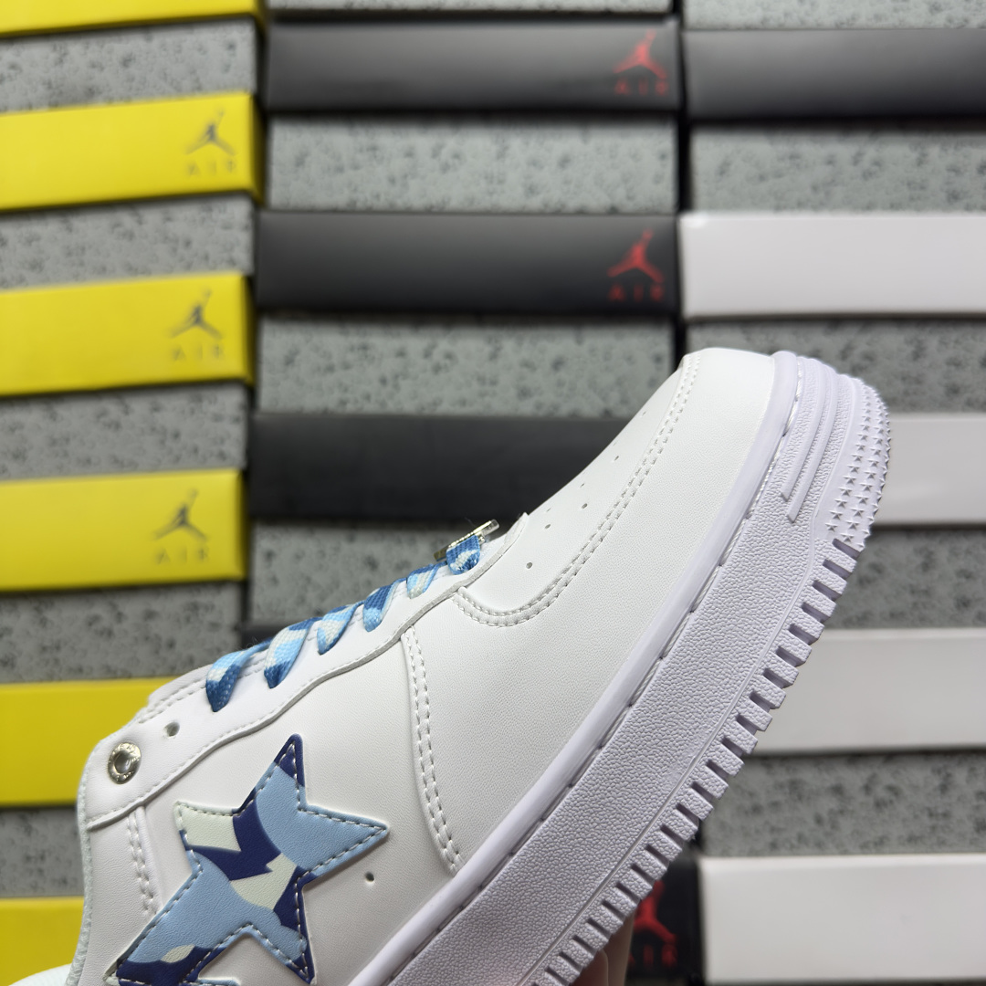 Bape Sta Low 1K70-191-335 White / (Blue) - Image 2