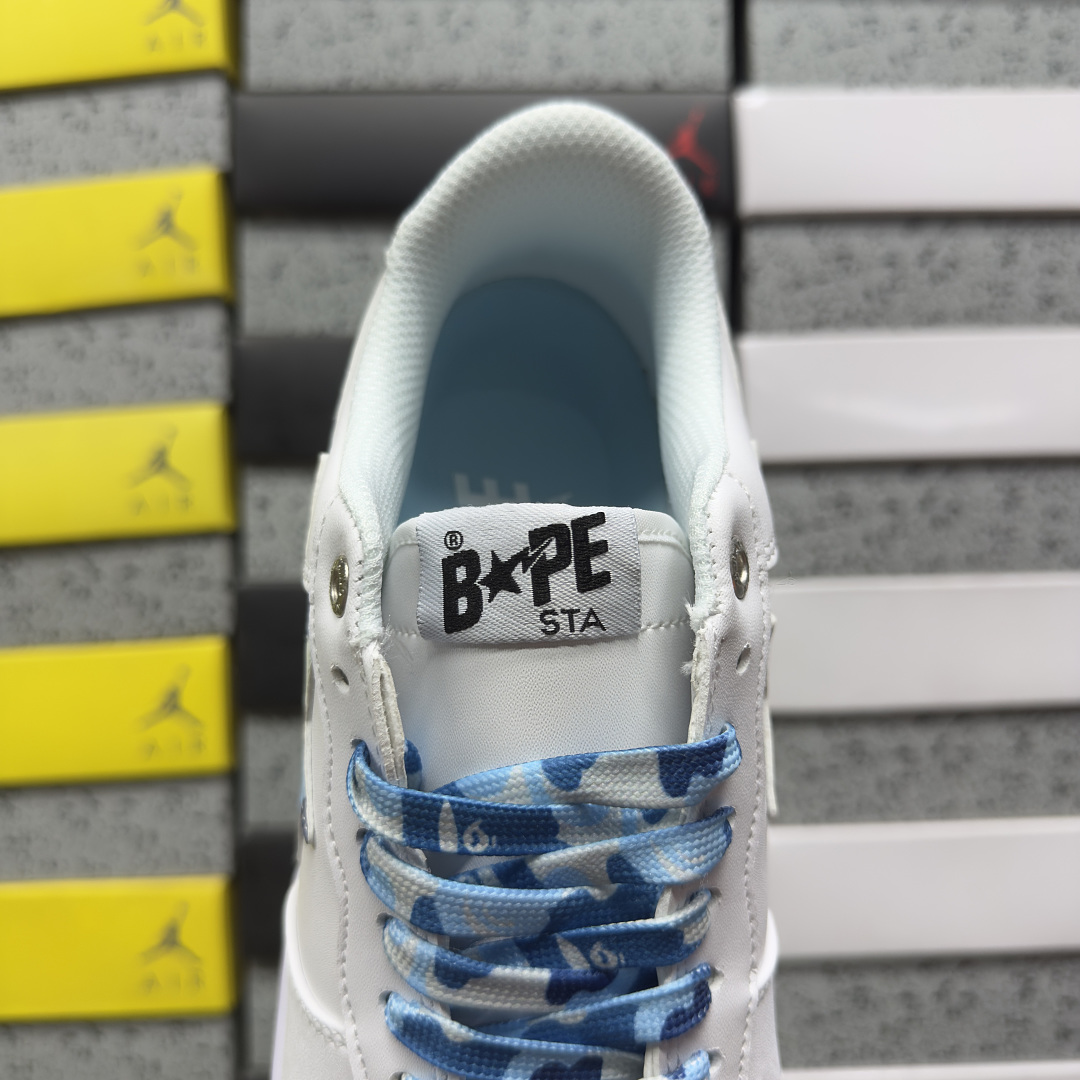 Bape Sta Low 1K70-191-335 White / (Blue) - Image 4