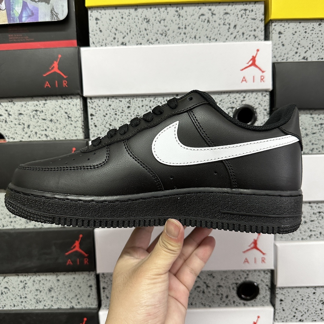 Nike Air Force 1 Low '07 (Black White) - Image 5