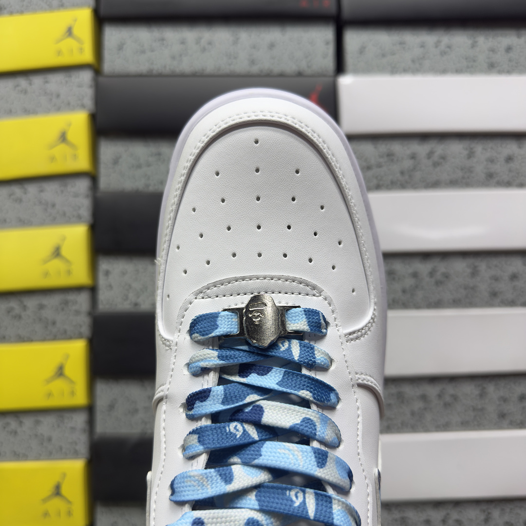 Bape Sta Low 1K70-191-335 White / (Blue) - Image 3