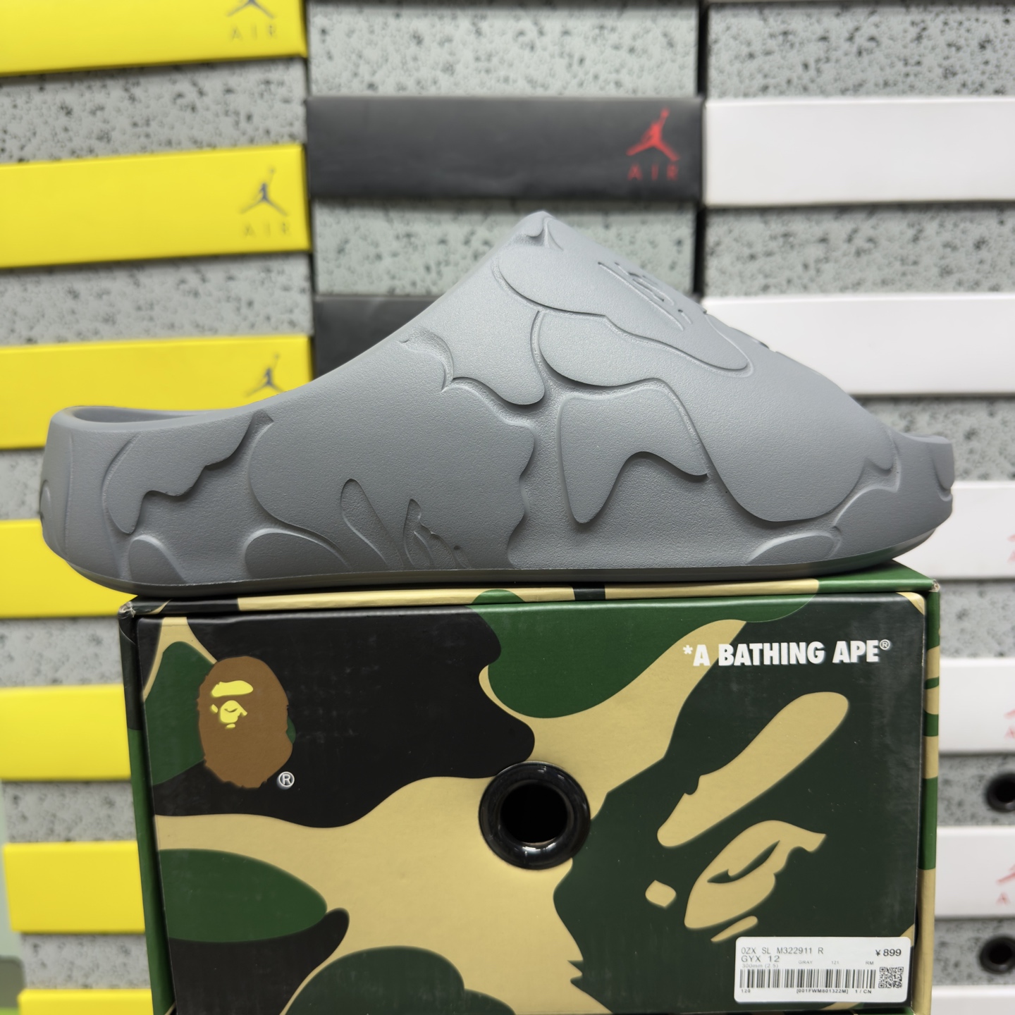Bape Slide #1 Grey 0ZXSLM322911R - Image 10