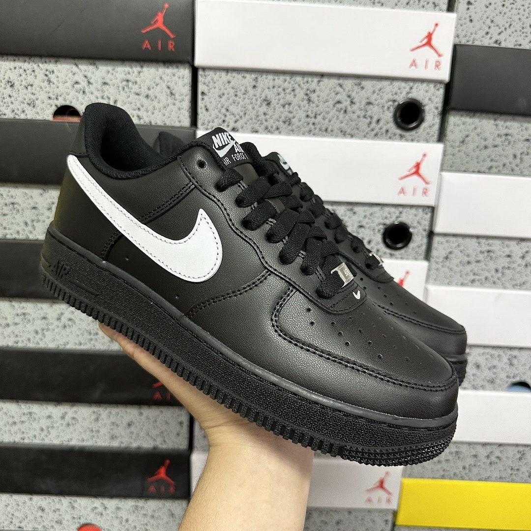 Nike Air Force 1 Low '07 (Black White) - Image 2